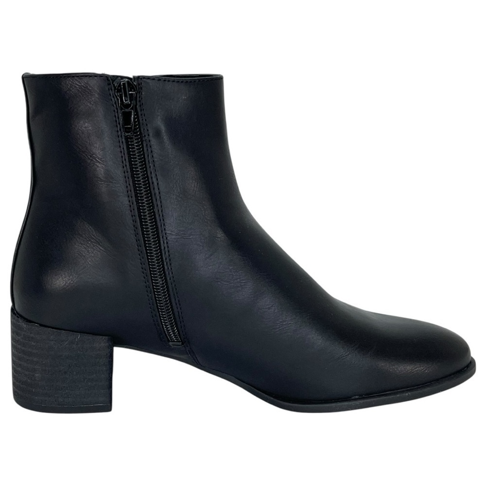 SOUL Naturalizer Rose Black Faux Leather Womens Ankle Boots Size 8.5M - Picture 7 of 13